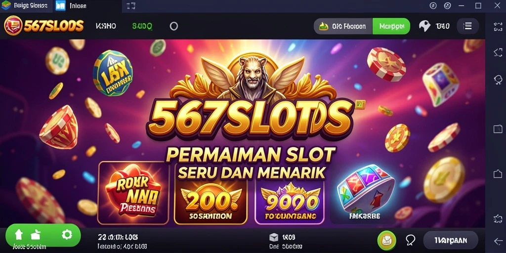 Tangkapan layar 567SLOTS menampilkan gameplay slot yang seru dan menarik.