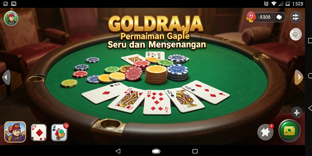Tampilan gameplay yang seru dalam GOLDRAJA.