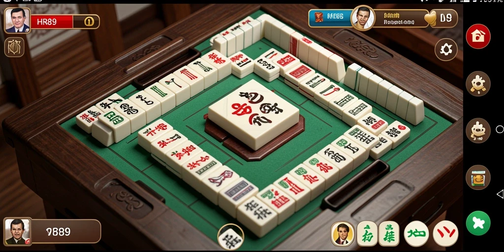 Tampilan gameplay seru dalam permainan Mahjong HR89.