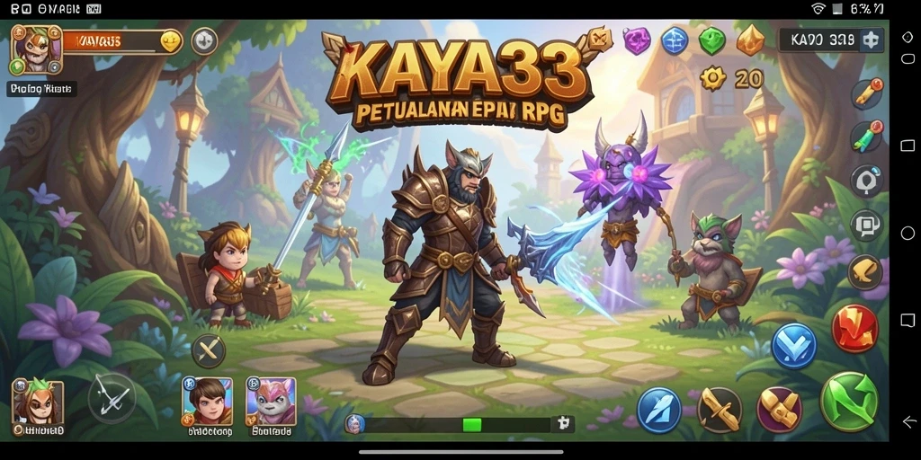 Gameplay seru di dunia RPG KAYA33 dengan karakter dan quest menarik.