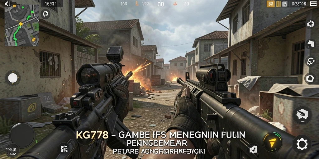 Tangkapan layar KG778 menampilkan aksi intens pertempuran FPS.