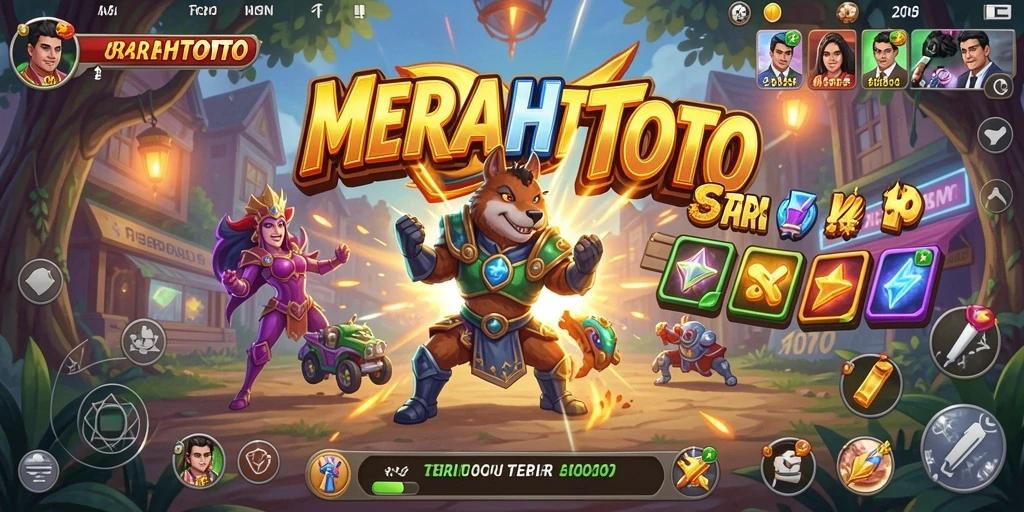 Gameplay MERAHTOTO yang strategis dan menantang.