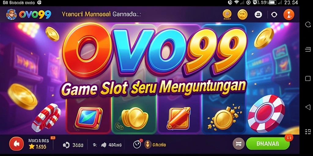 Screenshot OVO99 menampilkan gameplay Slot yang menegangkan dan penuh warna.