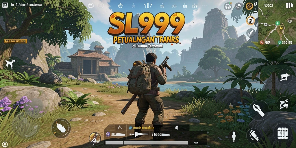 Tangkapan layar SL999 menunjukkan aksi seru di dunia terbuka.