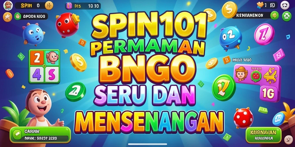 Tampilan gameplay SPIN101 saat bermain Bingo secara langsung.