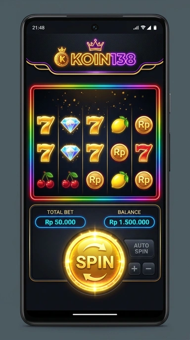 Tampilan halaman unduh aplikasi di koin138 dengan tombol jelas.